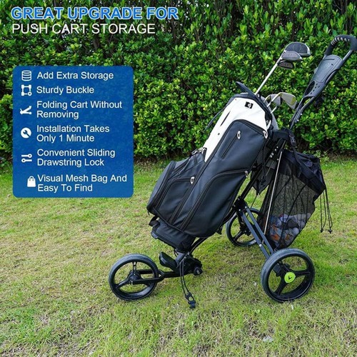 Golf push cart storage - storage, bag