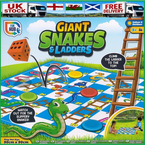 Giant snakes and ladders board - and,