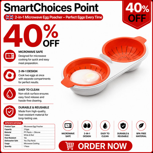 Microwave egg poacher food - microwave,