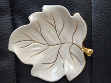 Beautiful Vintage Carlton Ware Ivory/Gold Leaf Dish/bowl . Perfect condition