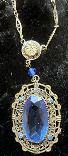 Vintage art deco - deco, blue