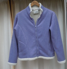 Tayberry Lilac Coat Fleece Zipped Size S, 12/14,  2 pockets