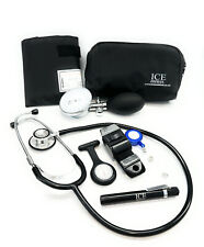 Nurse Starter Set Black Aneroid Blood Pressure Sphygmomanometer Stethoscope