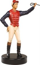 Hand-Painted Resin Jockey