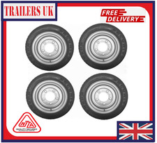 195/50 13C 104N Trailer Tyres & Wheels 5/6.5" PCD - Indespension & Bateson (X4)
