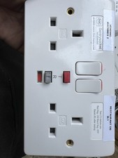 MK 2g 13A RCD Passive Socket 30mA K6233WHI