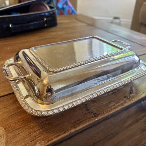 Vintage silverplate serving - vintage,
