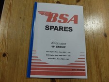 BSA B31 B33 PARTS BOOK - 1958