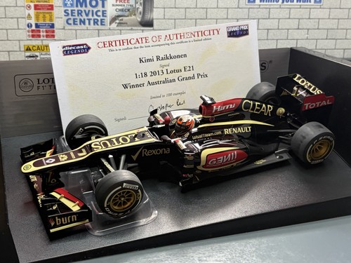 Signed minichamps f1 - 1:18, *signed*
