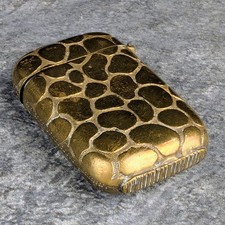 Antique 19c Brass Vesta Case