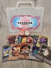 BAKUGAN BATTLE BRAWLERS STORAGE CASE CLEAR, CARDS AND POTS