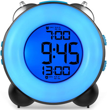 Banne Bon Loud Alarm Clock for Heavy Sleepers with Dual Alarm & Night Light