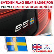 SWEDISH FLAG SILVER REAR BOOT