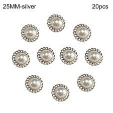 Decoration Button Metal Pearl