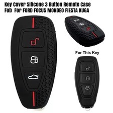 3 Button Remote Case Fob FOR FORD FOCUS MONDEO FIESTA KUGA Silicone Key Cover UK