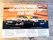 ROVER VITESSE V8 SD1 MG METRO TURBO ORIGINAL FRAMEABLE ART MAGAZINE CAR ADVERT