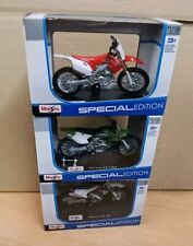 KAWASAKI HUSQVARNA HONDA COMBO 1:18 Die-Cast Motocross MX Toy Model Bikes