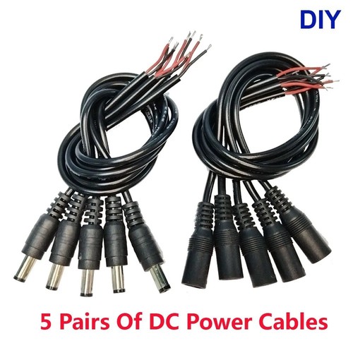 12v 5x2 1mm - male, dc
