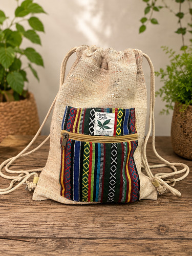Hippy festival drawstring bag - festival,