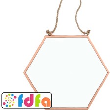 Something Different Small Geometric Wall Mirror Shabby Chic Homewares Gift