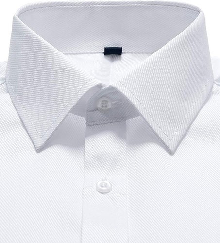 Mens white twill shirt formal - twill,