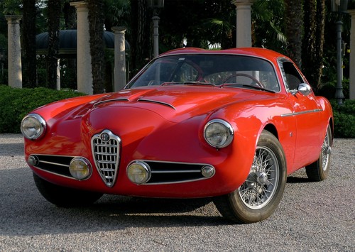 Classic red sports car poster - red,