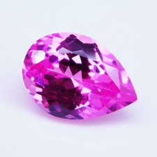 11.30 Ct Natural Rose Pink Sapphire Certified Pear Cut Loose Gemstone