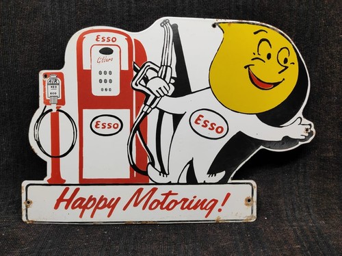 Porcelain esso happy motoring - happy,