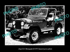 OLD 8x6 HISTORIC PHOTO OF JEEP