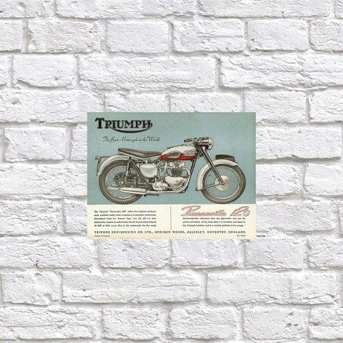 Triumph retro tin - retro, sign