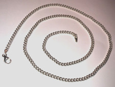 18inch Sterling Silver CURB CHAIN Necklace Solid 925 real HALLMARKED 14.5g 3.5mm