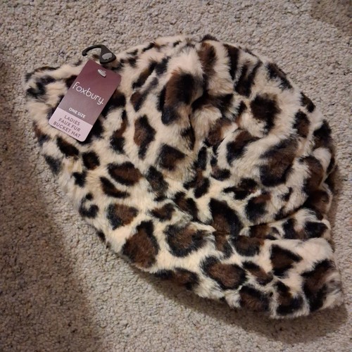 Ladies brown beige faux fur - beige,
