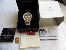 krug-baumen mens air traveller diamond watch