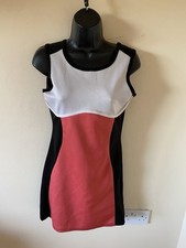 Stretchy Colour Block Dress Size 12 By Cat Walk