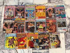 Pro Wrestling Illustrated Magazine Job Lot Of 17 Magazines WWF WWE WCW RARE MINT