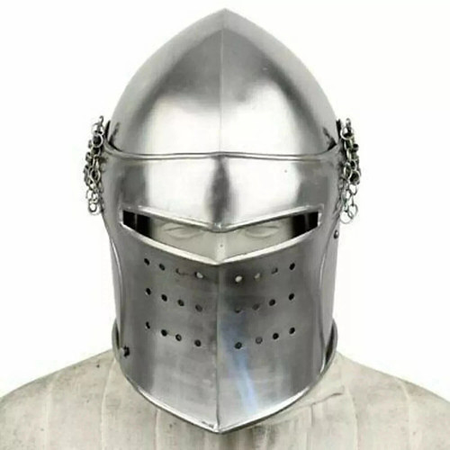Medieval barbuta helmet - medieval,