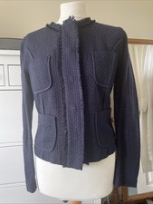 Mango Navy Blue Jacket Size