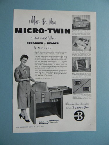 1954 burroughs micro twin - 1954, micro-twin