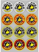 Bultaco motorcycle retro decals / stickers x12, on quality vinyl & laminated