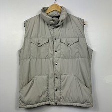 Vintage The North Face Down Puffer Gilet, Brown Label, Made in USA, Mens Medium