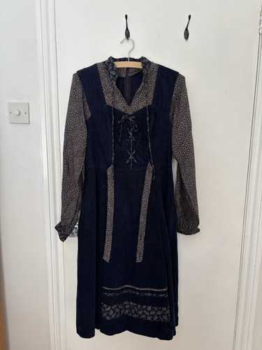 Vintage corduroy prairie - vintage, dress
