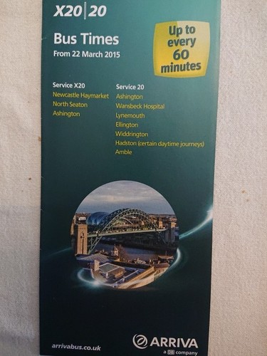 Arriva north east - east, timetable