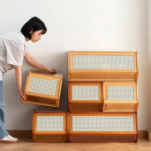 Bamboo storage cabinet - storage,