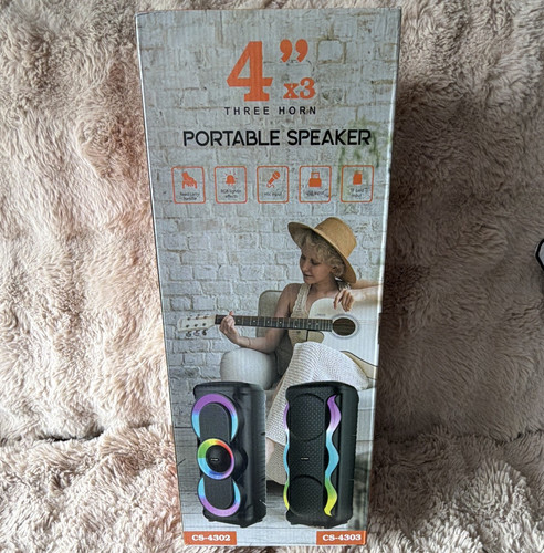 Three horn portable speaker - horn,