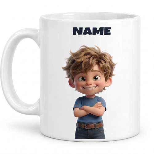 Personalised kids name mug - personalised,