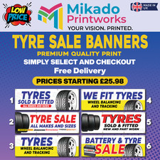 Tyre Sale PVC Banner –