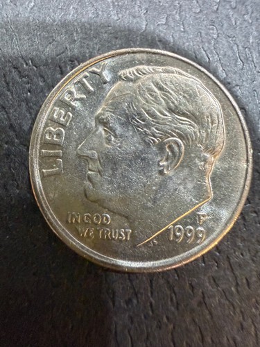 1999 one dime - p, missing