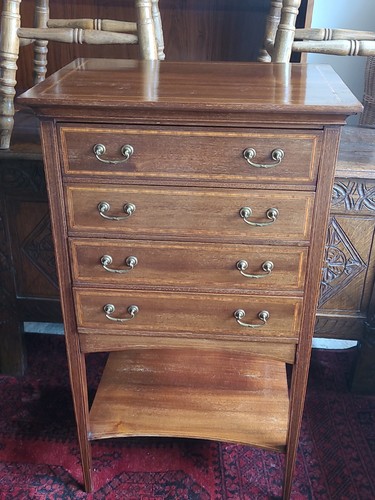 Edwardian sheet music cabinet - edwardian,
