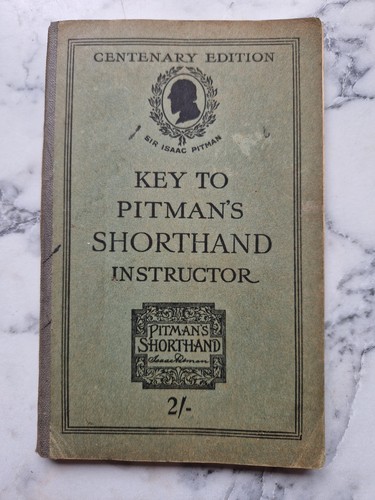 Vtg key pitman - to, shorthand