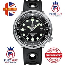 SteelDive SD1975 Black Rubber